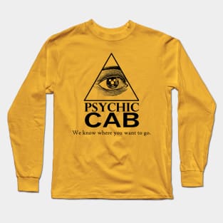 Psychic Cab - Halloweentown - Black Long Sleeve T-Shirt